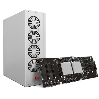 9 GPU fijaron aparejos de la explotación minera de Ethereum con X79 el SSD dual de la CPU E5-2620 128GB de la placa madre 4GB DDR3